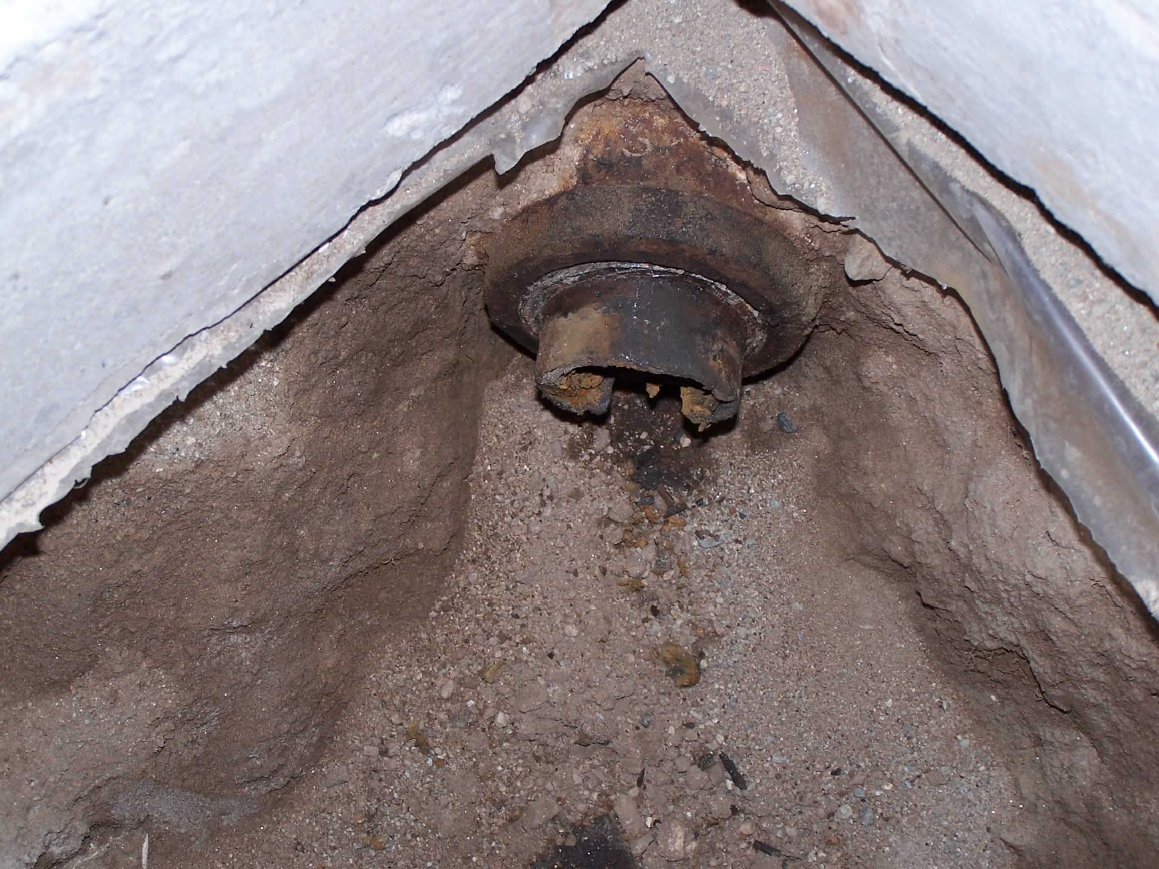 Shower drain rusted through